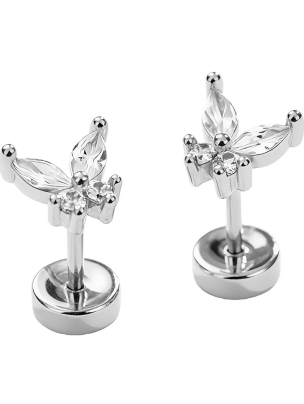 Butterfly Screw Back Earrings
